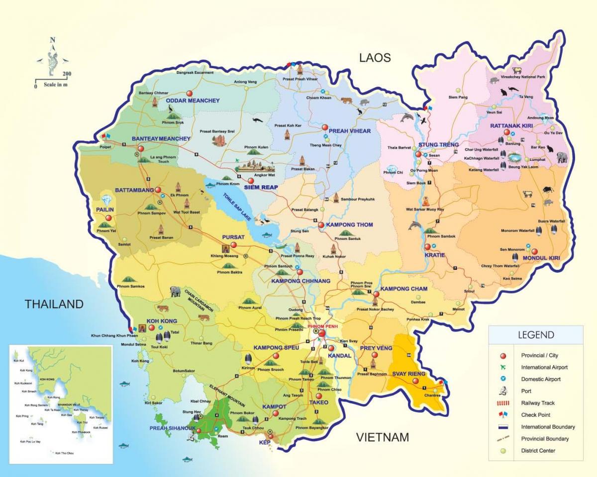 Peta dari bandara Cambodia