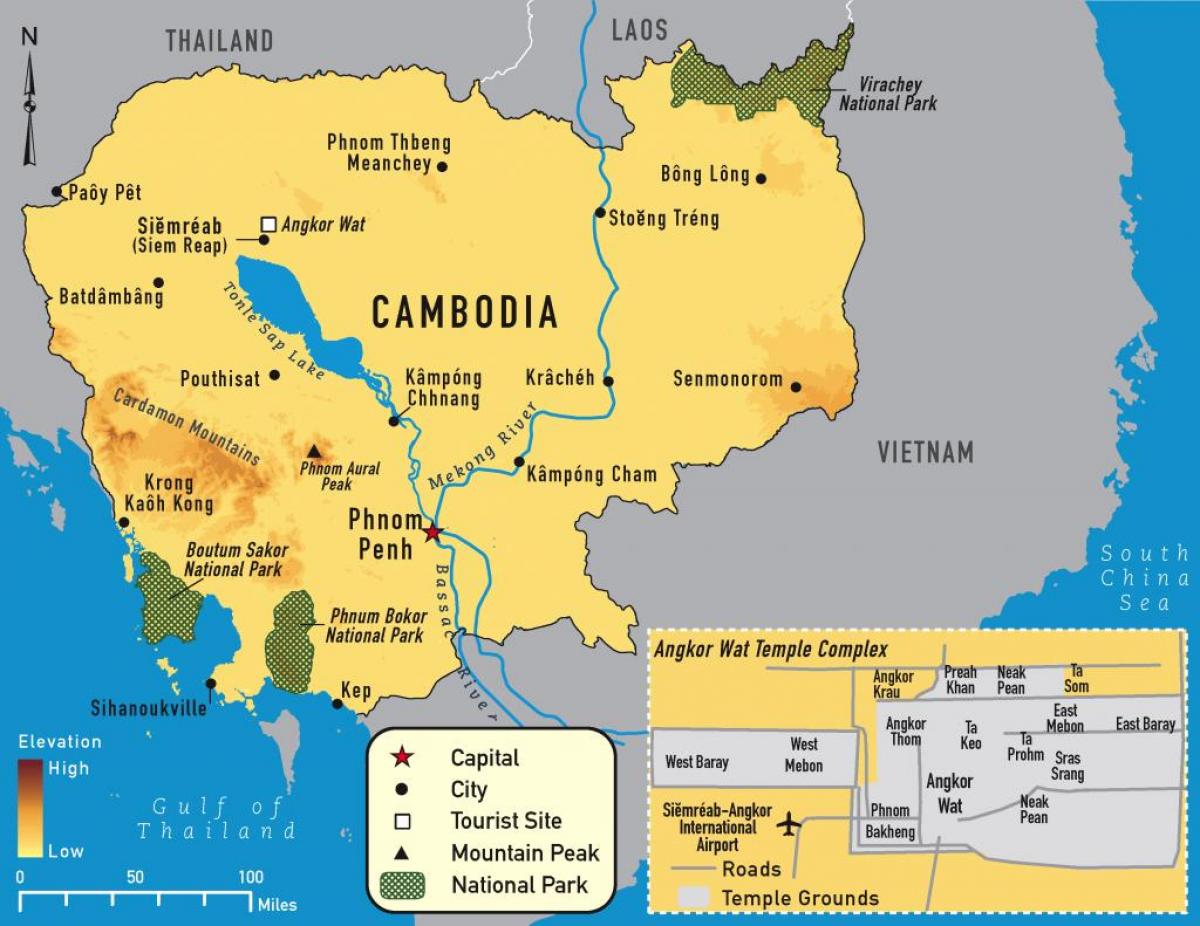 angkor peta Kamboja