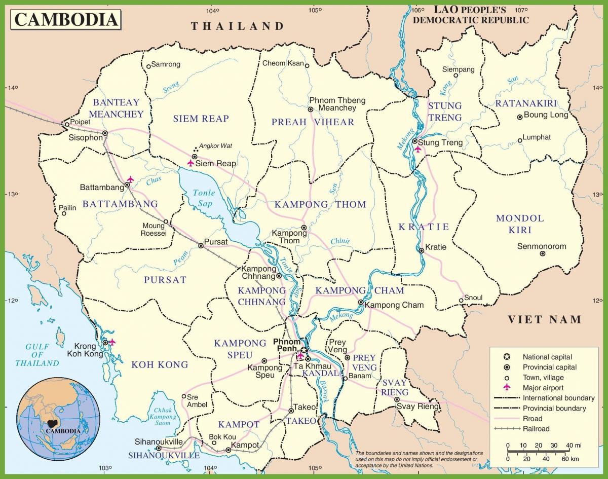 Peta Kamboja politik