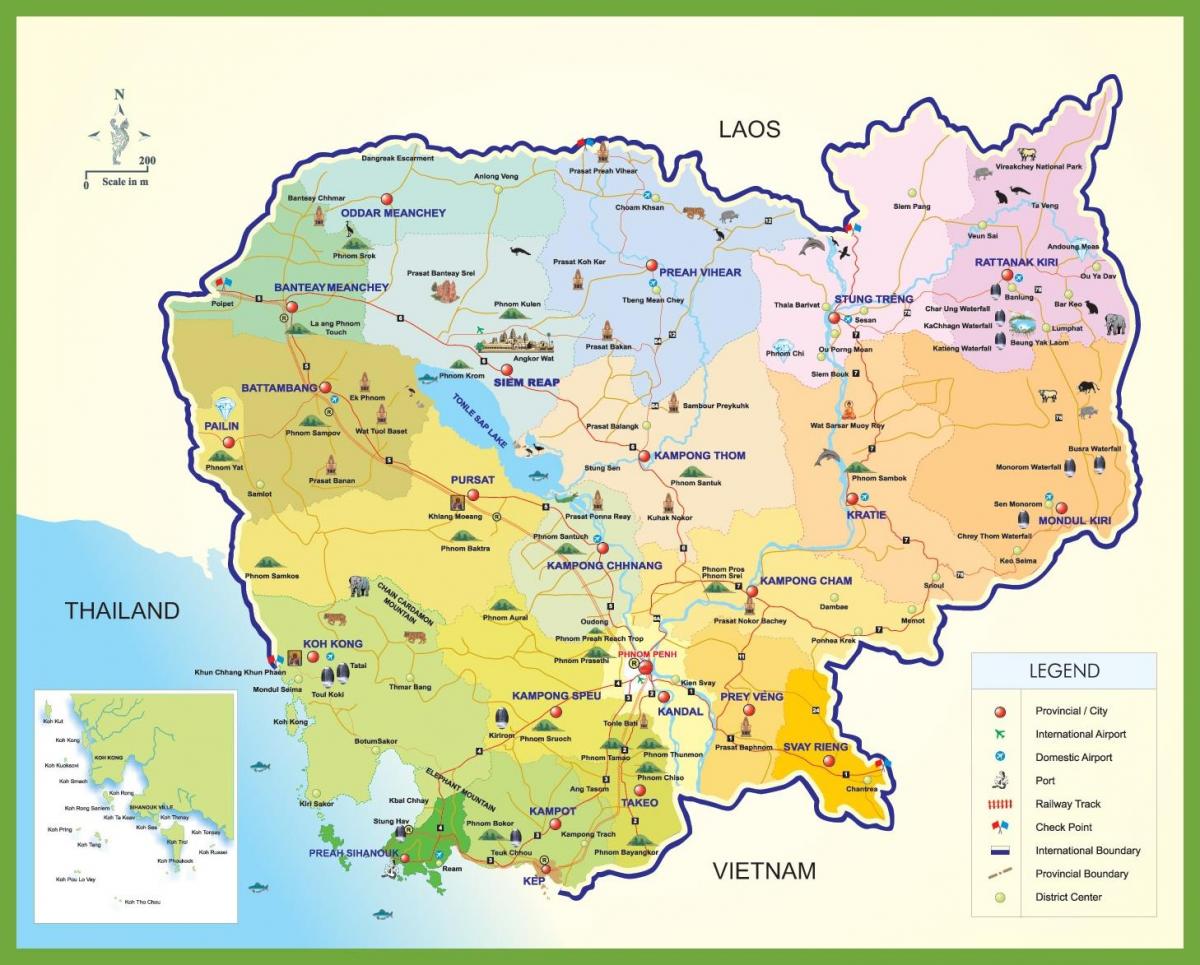 peta dari Kamboja
